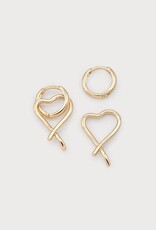 Caracol Bo Coeur sur Anneaux - Or