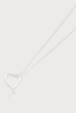 Caracol Collier petit coeur sur chaîne - Arg