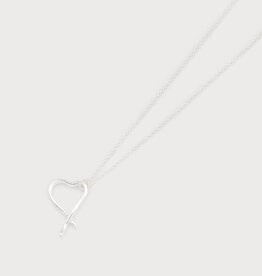 Caracol Collier petit coeur sur chaîne - Arg