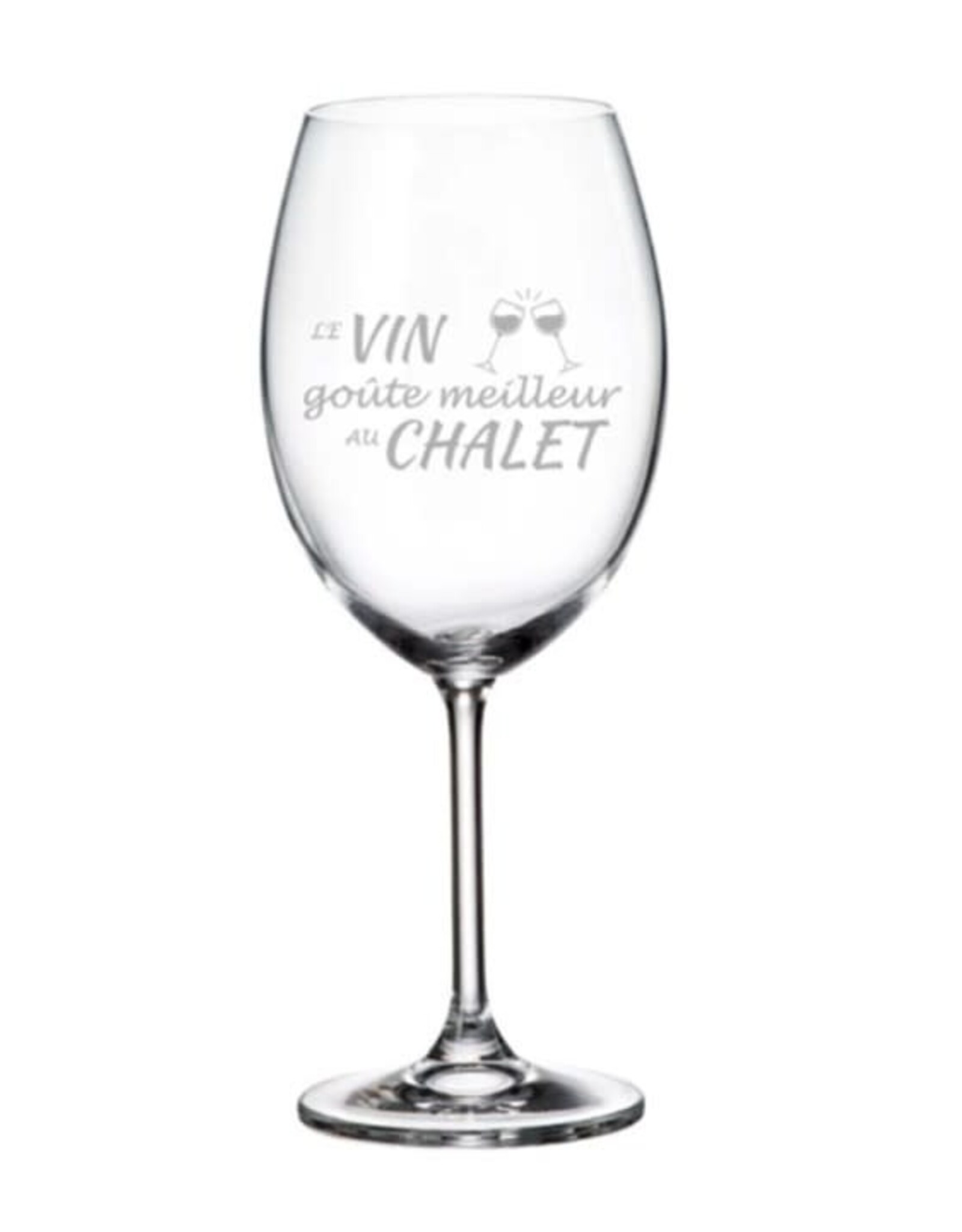 La maison du bar Verre à vin - Le vin goûte meilleur au chalet