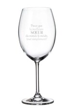 La maison du bar Verre à vin - La Meilleure soeur le mérite ...