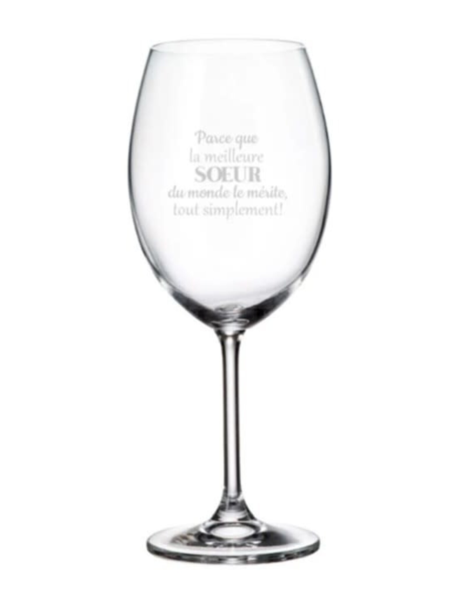 La maison du bar Verre à vin - La Meilleure soeur le mérite ...