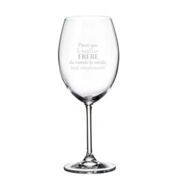 La maison du bar Verre à vin - Le Meilleur frère le mérite ...
