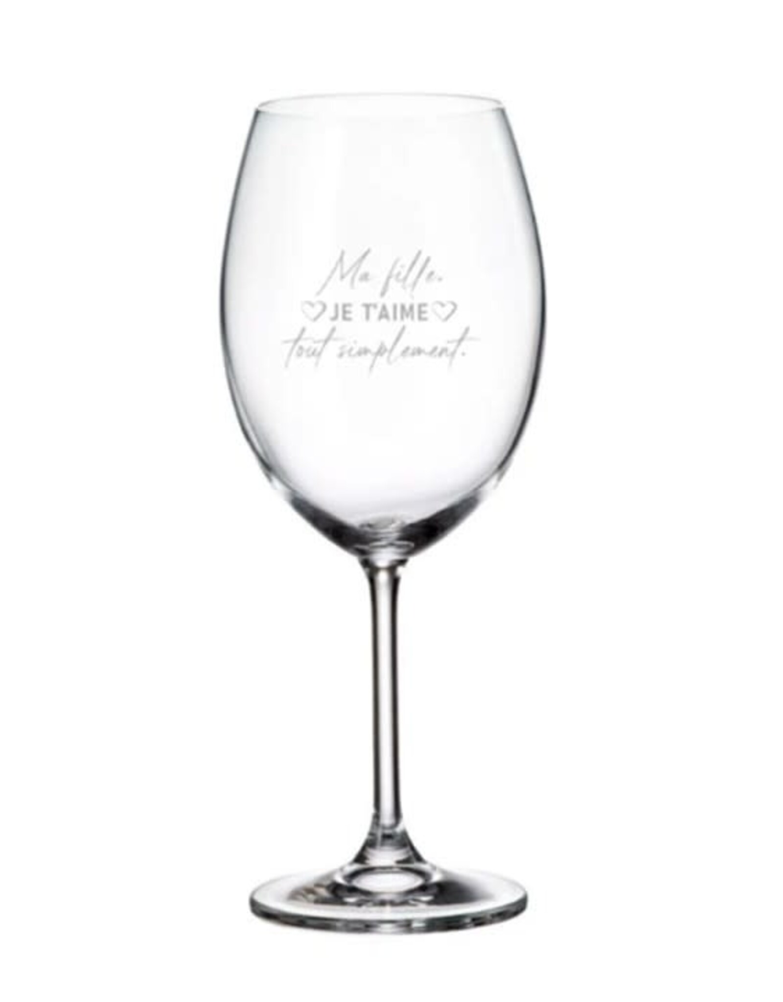 La maison du bar Verre à vin - Ma fille je t'aime