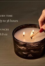 Thymes Bougie 3 mèches - Noir Woods