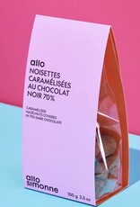 Noisettes caramélisées & chocolat noir 70%