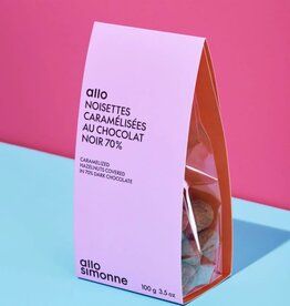 Noisettes caramélisées & chocolat noir 70%