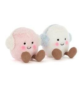 Jellycat Guimauves Toasties Rose & blanche
