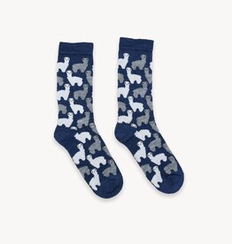 Chaussettes Alpaga - Marine S/M