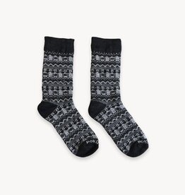 Chaussettes épaisse Alpaga- Mosaic Gris S/M
