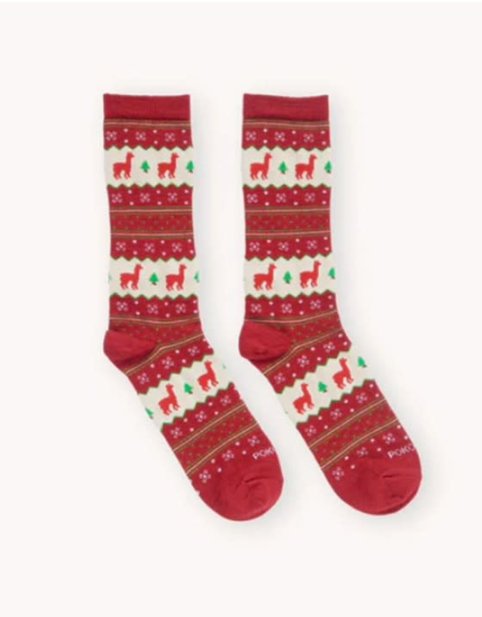 Chaussettes alpaga Noel - Rouge S/M