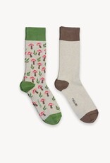 2 paires Chaussettes Alpaga - Champignons S/M