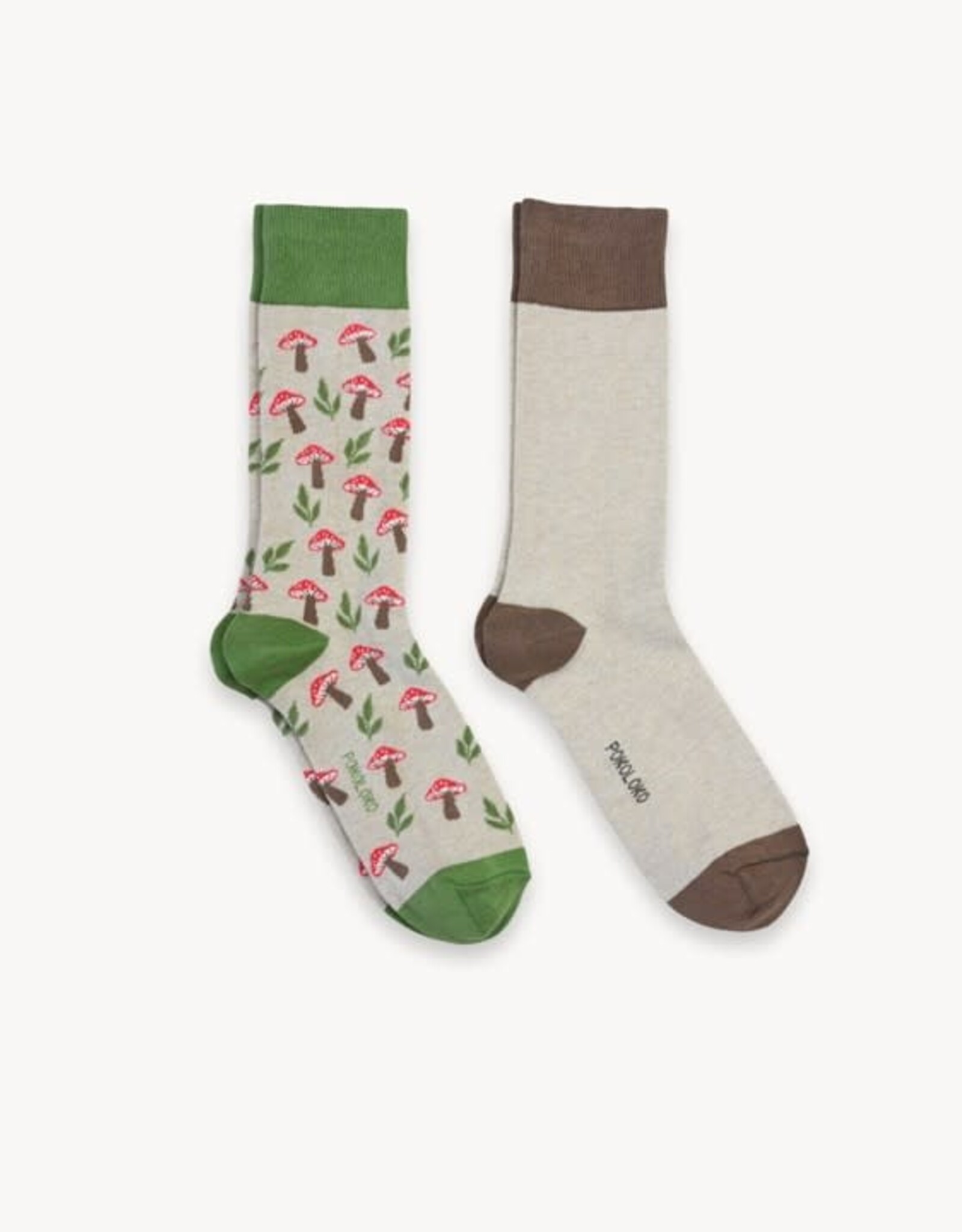 2 paires Chaussettes Alpaga - Champignons S/M