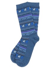 Chaussettes motif alpaga- Denim  S/M