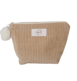Baluchon Moy.  trousse cosmétique - Corduroy latté #1889