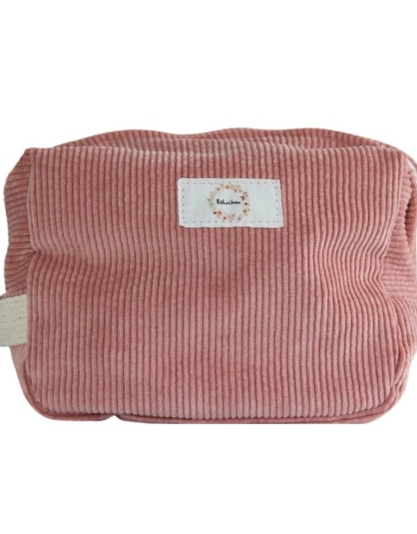 Baluchon Trousse corduroy rect - Rose