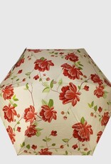 Petit parapluie + pochette - Fleurs Rouges