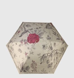 Petit parapluie + pochette - Fleurs Rosés