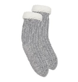 Bas Haut Hiver  - Tricot Gris
