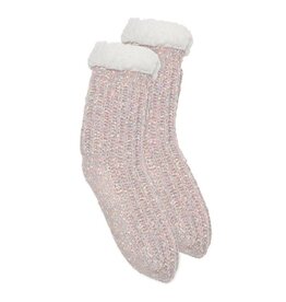 Bas Haut Hiver  - Tricot Gris-multi