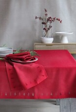 Nappe Rouge + bordure sapins - 60 x 90
