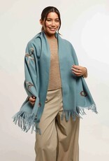 Fraas Foulard boucles - Teal Fraas Foulard boucles - Teal