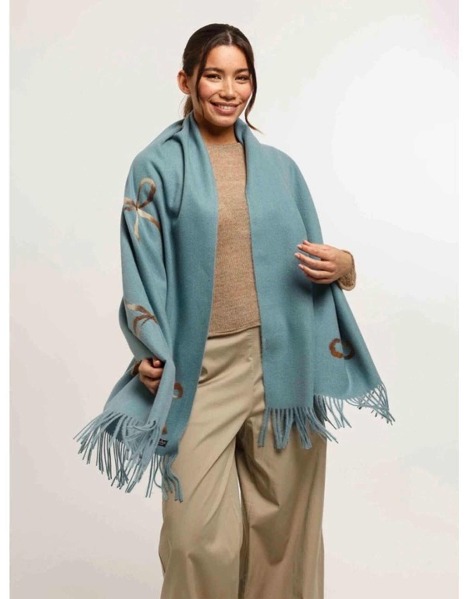 Fraas Foulard boucles - Teal