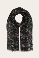Fraas Foulard fleuri multi - Noir Fraas Foulard fleuri multi - Noir