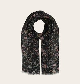 Fraas Foulard fleuri multi - Noir