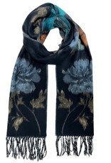 Fraas Foulard Fleuri - Marine Fraas Foulard Fleuri - Marine