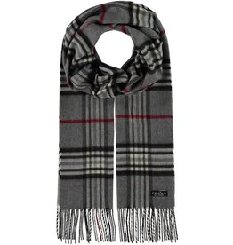 Fraas Foulard cashmink - plaid Gris
