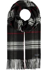 Fraas Foulard cashmink - Tartan noir & blanc Fraas Foulard cashmink - Tartan noir & blanc
