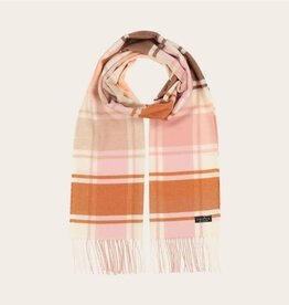 Fraas Foulard carreaux - Cashew & Orangé