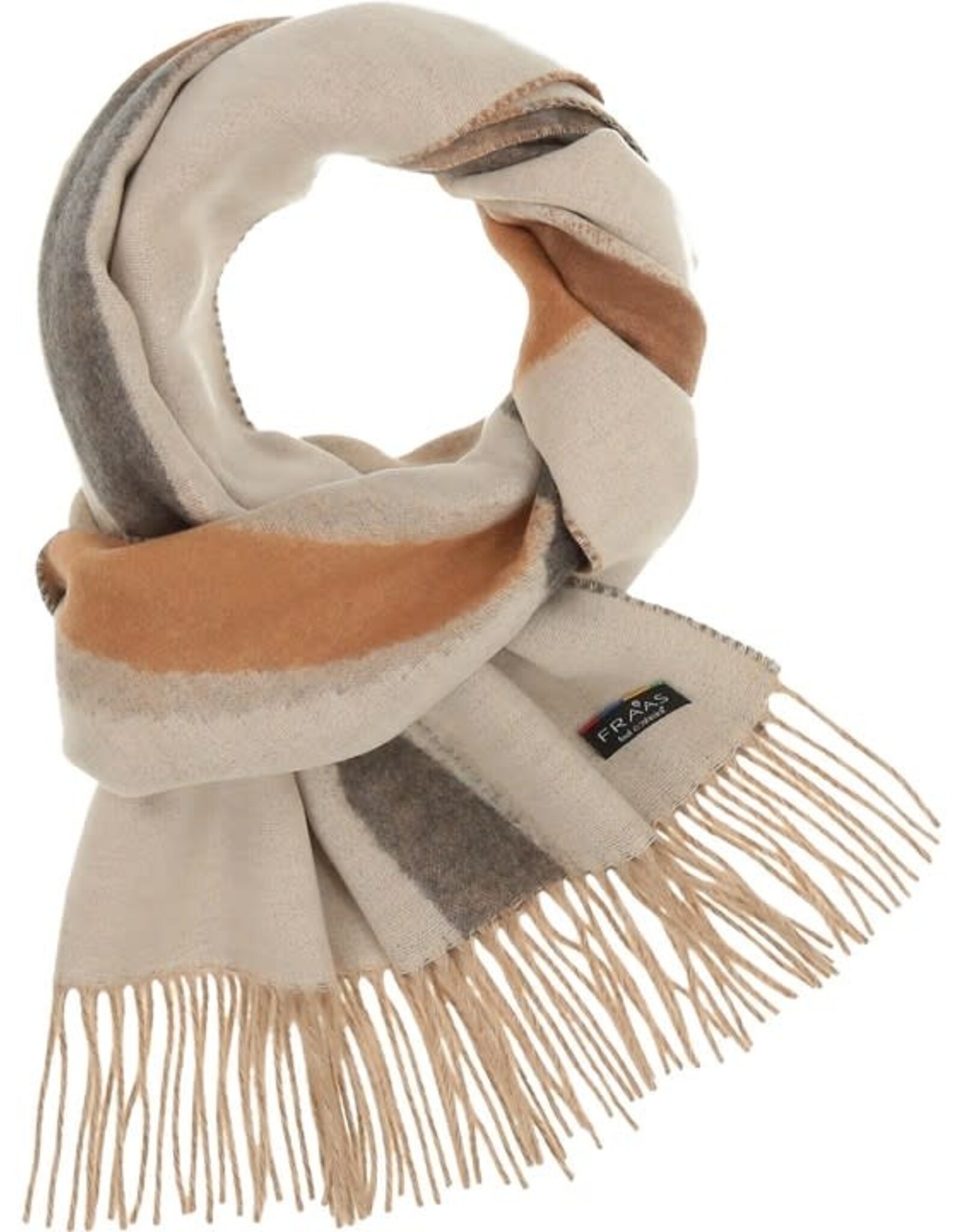 Fraas Foulard cashmink ribbons - Greige