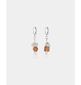 Anne-Marie Chagnon Boucles d'oreilles Maw - Moka Mousse