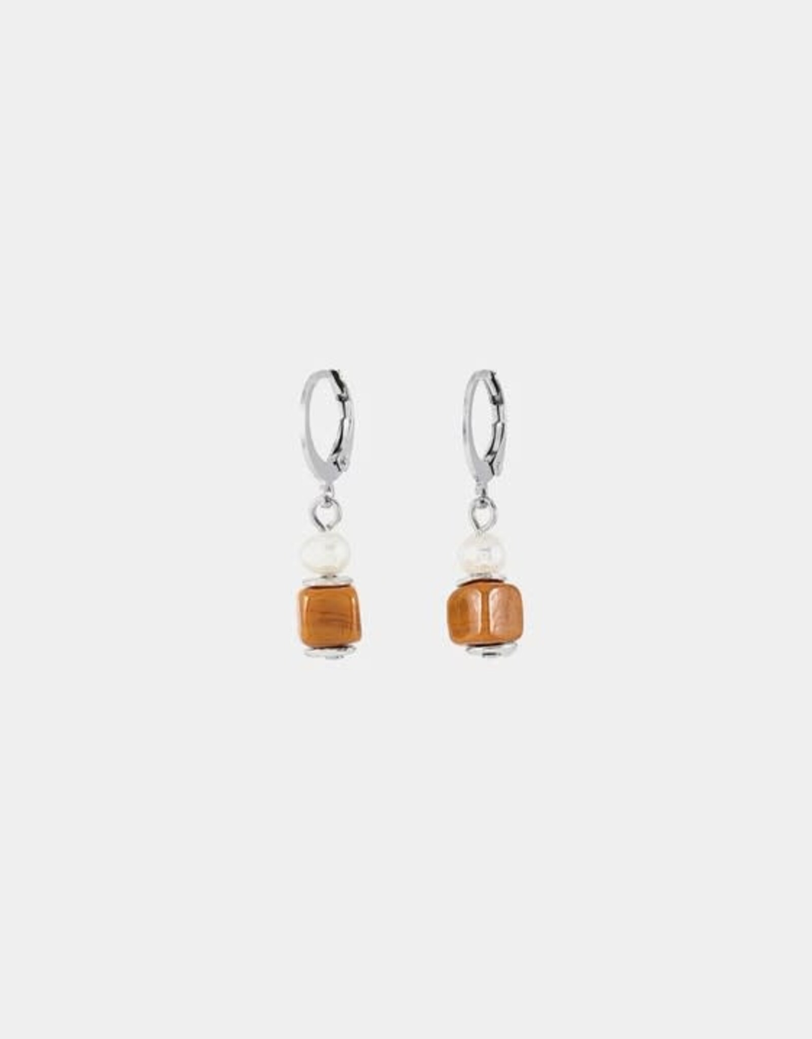 Anne-Marie Chagnon Boucles d'oreilles Deimos - Moka mousse