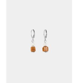 Anne-Marie Chagnon Boucles d'oreilles Deimos - Moka mousse