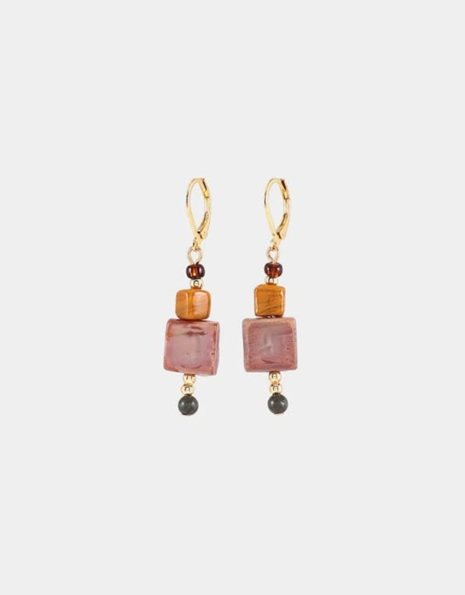 Anne-Marie Chagnon Boucles d'oreilles Foramen - Moka Mousse