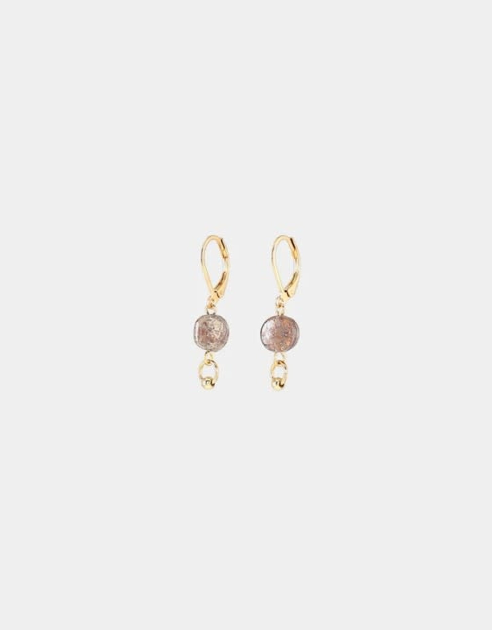 Anne-Marie Chagnon Boucles d'oreilles Ara - Moka Mousse