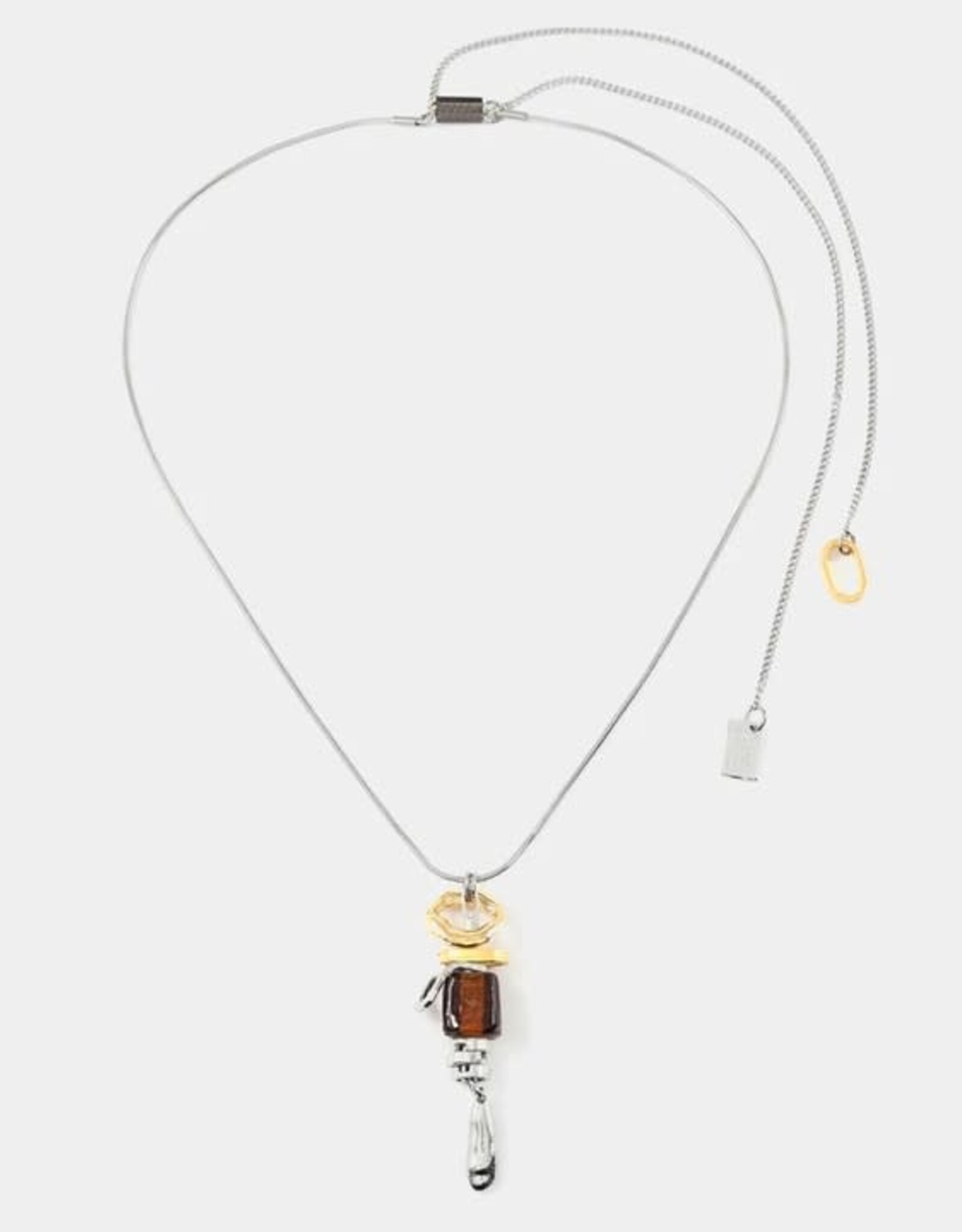 Anne-Marie Chagnon Long collier Gliese - Moka Mousse