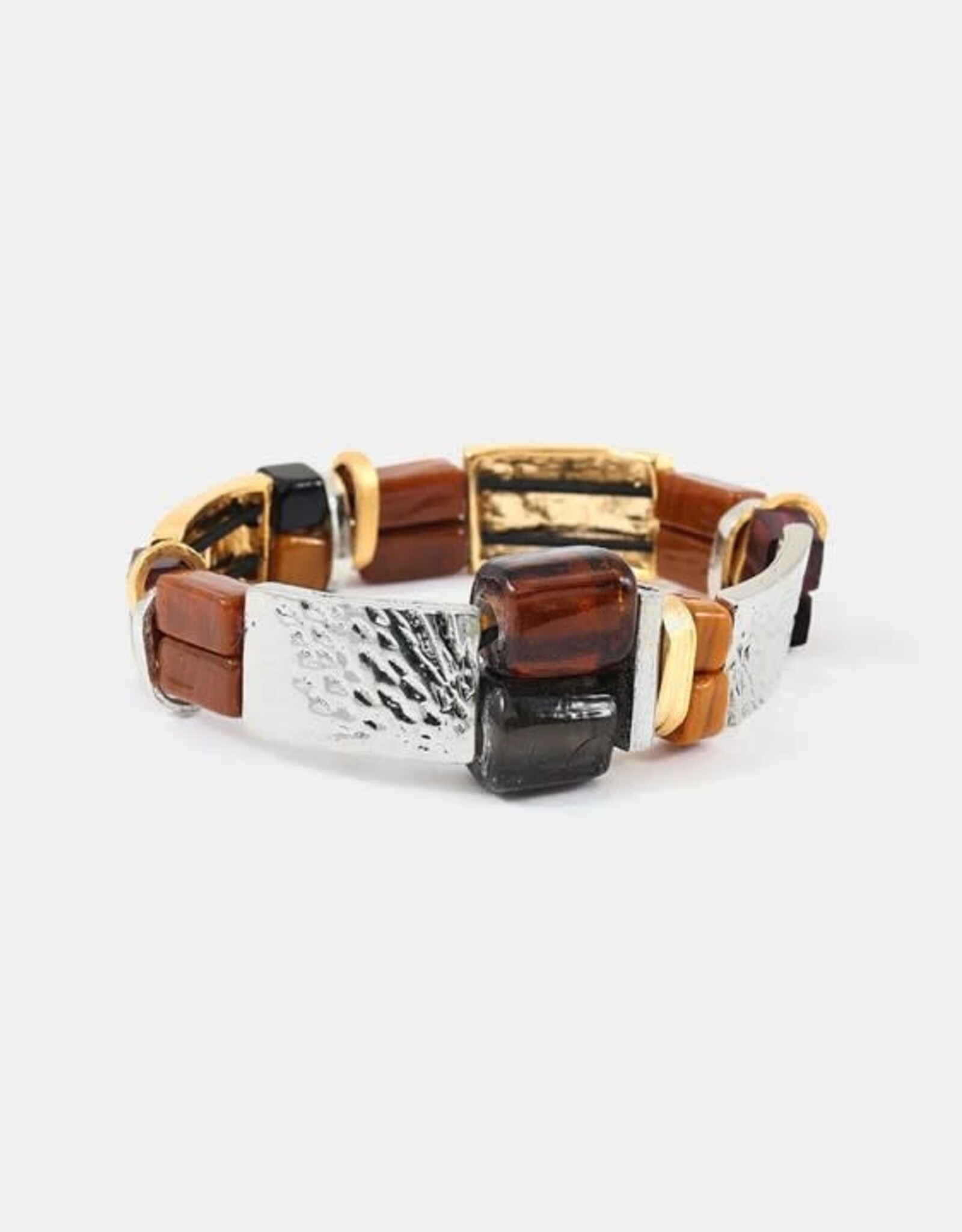 Anne-Marie Chagnon Bracelet élastique Maia - Moka Mousse