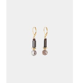 Anne-Marie Chagnon Boucles d'oreilles Diya - Moka Mousse