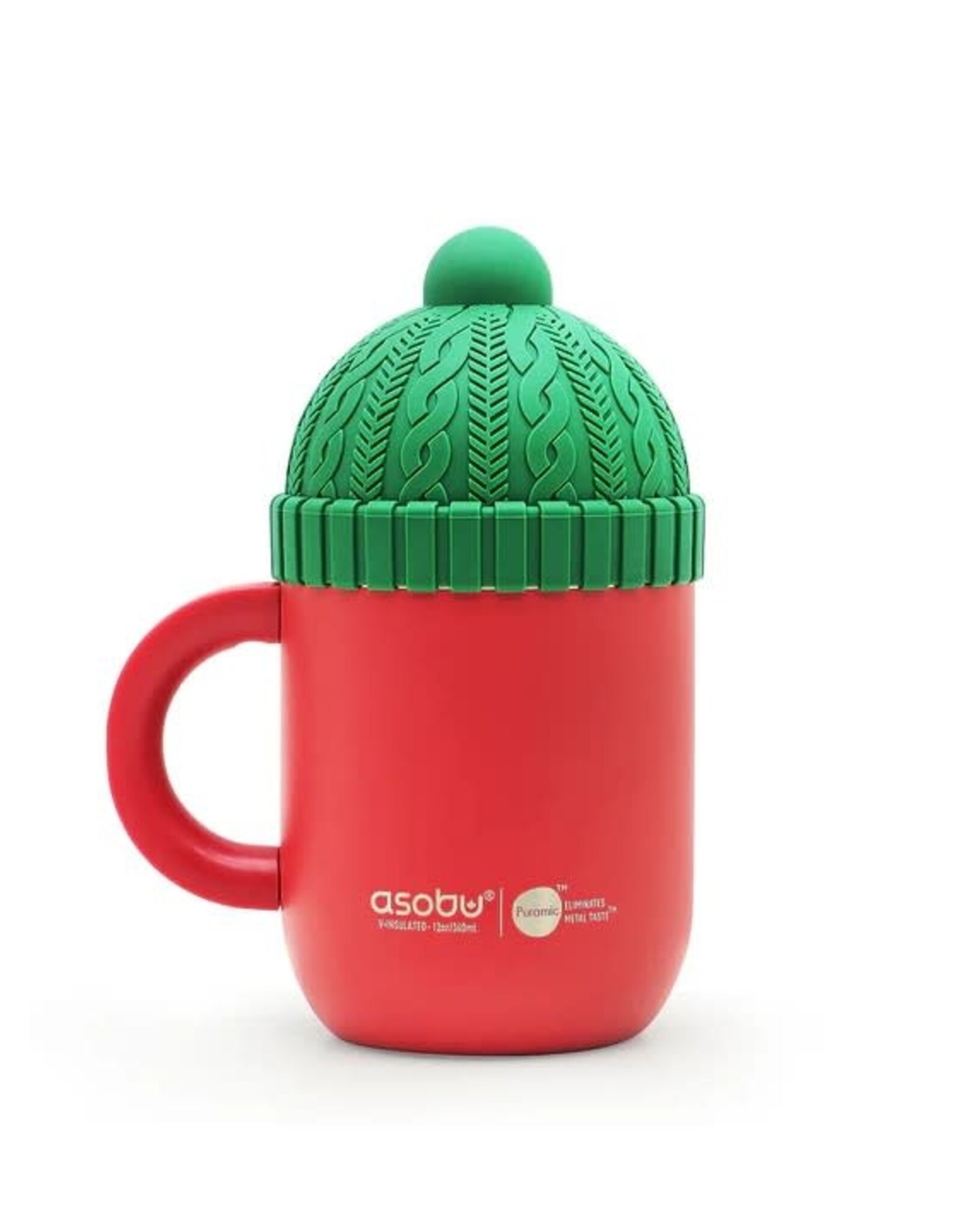 Tasse Thermos Rouge + Tuque Verte