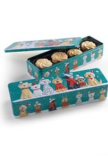 Boite de biscuits -  Amis chiens de Noel