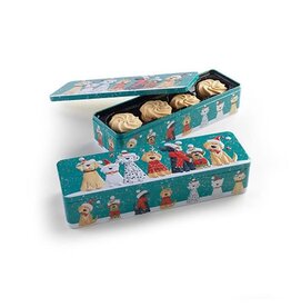 Boite de biscuits -  Amis chiens de Noel