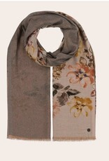 Fraas Foulard Fleurs Romantic + Glitter - Gris