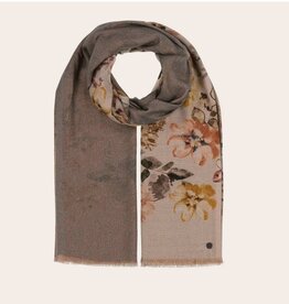 Fraas Foulard Fleurs Romantic + Glitter - Gris