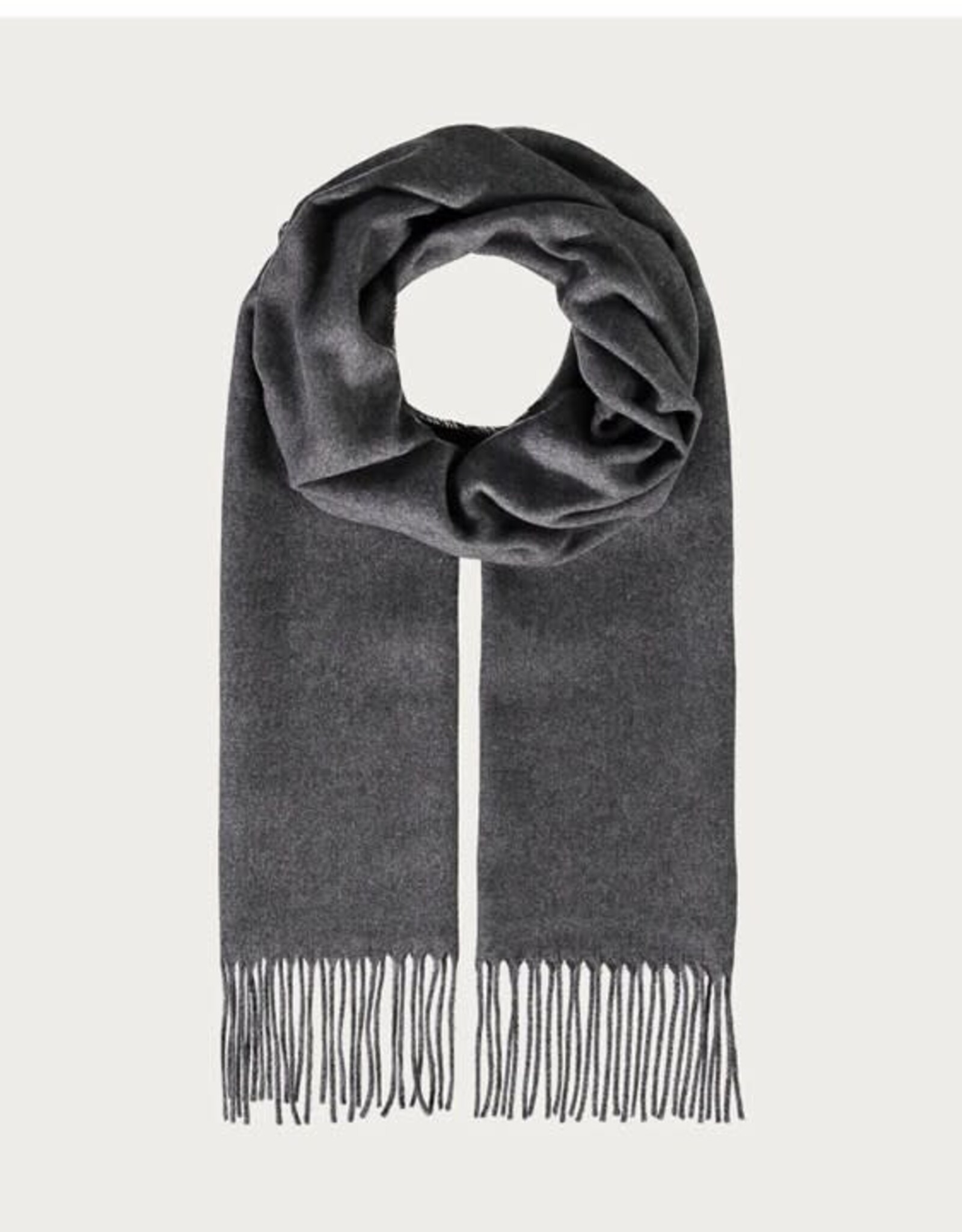 Fraas Foulard étroit cashmink uni - Gris