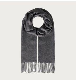Fraas Foulard étroit cashmink uni - Gris