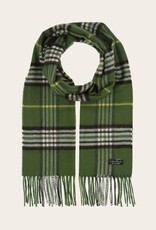 Fraas Foulard étroit plaid - Vert